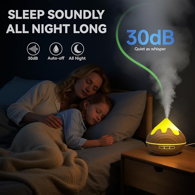 500ML Essential Oil Diffuser, Aromatherapy Diffuser - Image 8
