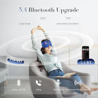 LC-dolida Sleep Mask with Bluetooth Headphones, Extra Large Silk Eye Mask - Image 3