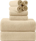 8-Piece Bath Towel Set, 2 Extra Large Bath Towel Sheets, 2 Hand Towels and 4 by Smuge