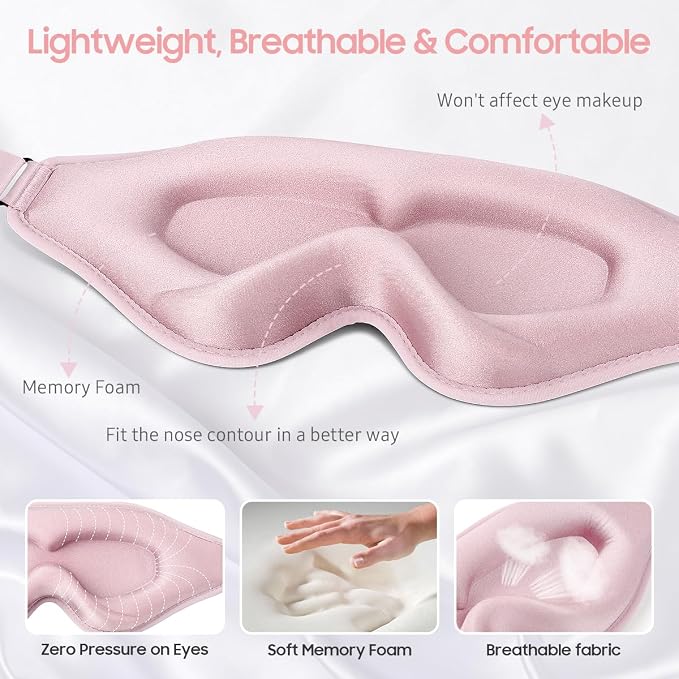 BeHoomi Sleep Mask, Premium Eye Mask - Image 3