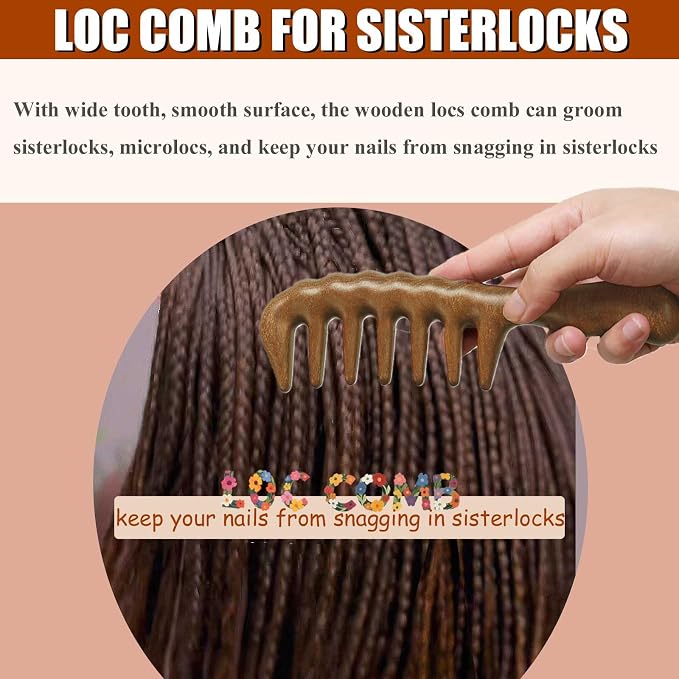 Massage Comb - Wooden Scalp Massager and Gua Sha - Image 4