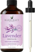 Handcraft Blends Lavender Essential Oil – 1 Fl Oz – 100% Pure and Natural – by HandcraftBlends