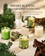 M&SENSE Evergreen Pine Vegan Soy Candles, 8.1oz 42-Hour Slow Burning Non Toxic - Image 5