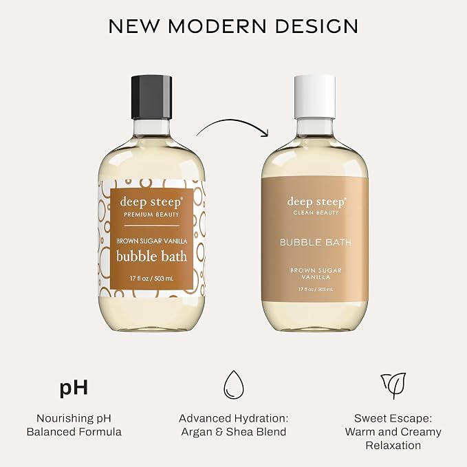 Deep Steep Brown Sugar Vanilla Bubble Bath - Image 4