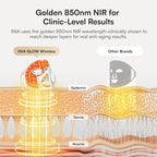 INIA Red Light Therapy Mask for Face, Glow Wireless LED Face Mask Light Therapy - Image 3