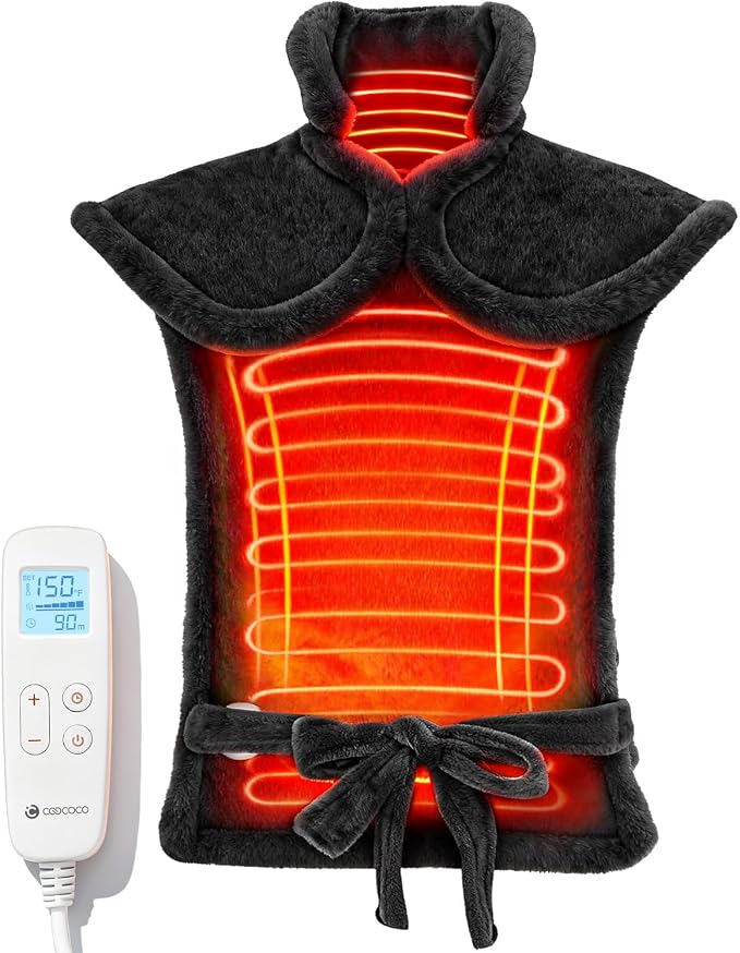 CooCoCo Heating Pad for Neck and Shoulders and Back Pain Relief, HSA Eligible by CooCoCo