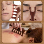 6 Pcs Natural Wooden Scalp Massager Comb Tool Set - Image 6