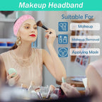 Microfiber Spa Headband 3-Pack, Soft Terry Cloth Headband - Image 3