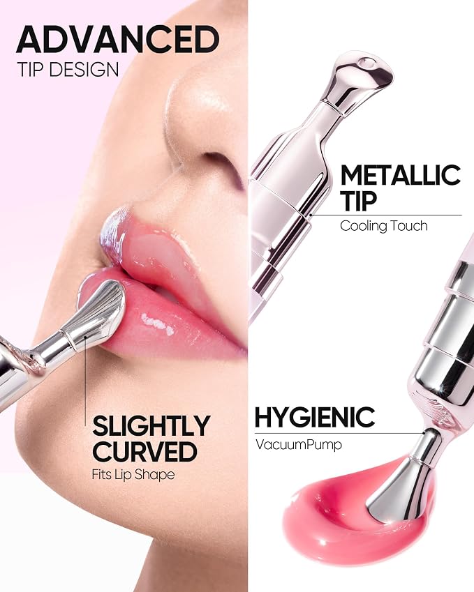 SKINTIFIC Peptide Brightening Lip Serum, Hydrating & Plumping Tinted Lip Gloss - Image 8