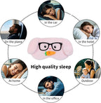 PERFECTSIGHT Sleep Eye Masks, Cute Plush Sleep Eye Cover Lightweight Adjustable - Image 5