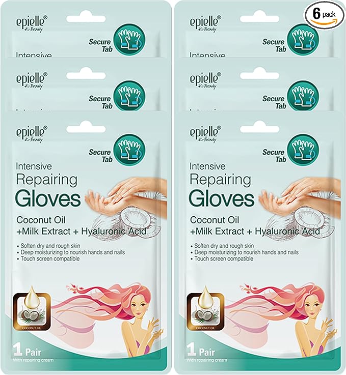 Epielle Intensive Repairing Hand Mask 6 Pairs, Soften by Epielle