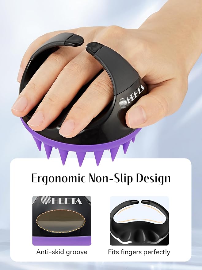 HEETA Scalp Massager with Soft Silicone Bristles - Image 2