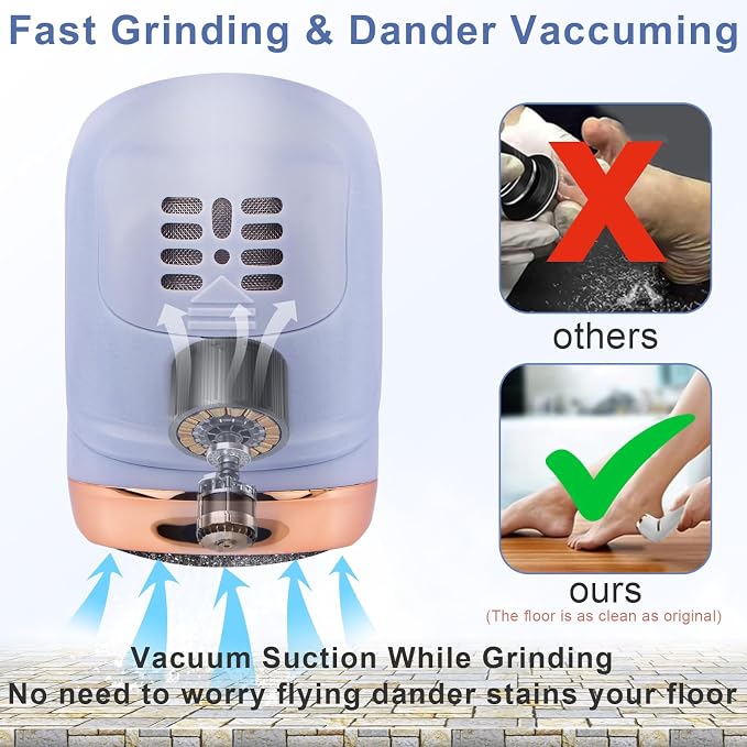 Callus Remover for Feet, Portable Pedicure Kit Foot File Callus Remover - Image 2