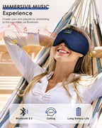 LC-dolida Sleep Headphones, Sleep Mask Bluetooth Wireless Music Eye Mask - Image 4