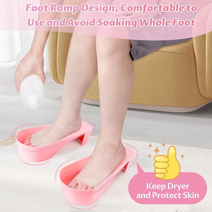 Yokilly Toe Nail Soaking Bowl, Shoe Design Foot Bath Soak Tub Bowl, Acetone - Image 6