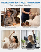 Winyoung Head Massager Scalp Stress Relief, Rechargable Electric Scalp Massager - Image 7