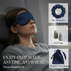 Silk Satin Sleeping Eye Mask, Soft Breathable Blackout Eyeshade Eye Cover - Image 5
