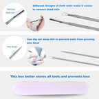 jindian Ingrown Toenail Pedicure Tool Kit Nail File and Nail Lifter Pusher - Image 4