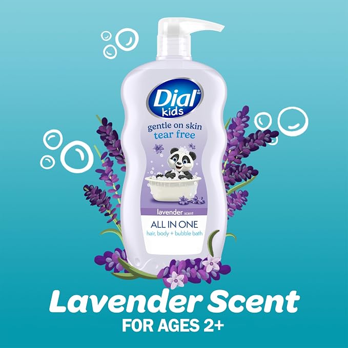 Dial Kids 3-in-1 Body+Hair+Bubble Bath, Lavender Scent, 24 fl oz - Image 3