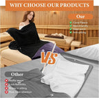 JZHLLA 70" x 30" Sauna Blanket Insert Towel, Reusable - Image 4