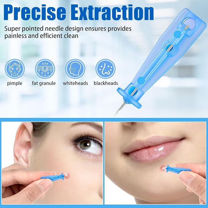 200Pcs Sterile Needles for Pimples, Disposable Acne Needle Effective Blemish - Image 3