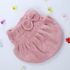 2-Pack Super Absorbent Hair Drying Cap, Microfiber Hair Towel Caps Fast Drying - Image 4