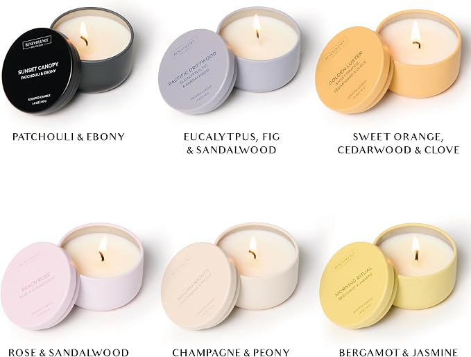 Benevolence LA Candle Gift Set – 6 Soy Scented Candles | Aromatherapy Candles - Image 3