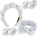 Zkptops 6Pcs Spa Headband for Washing Face Wristbands Set Women Bubble Makeup by ZKPTOPS