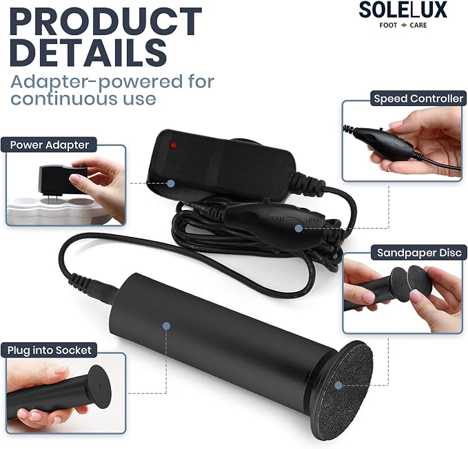 Upgraded 2025 Electric Foot File – Callus Remover - Image 7