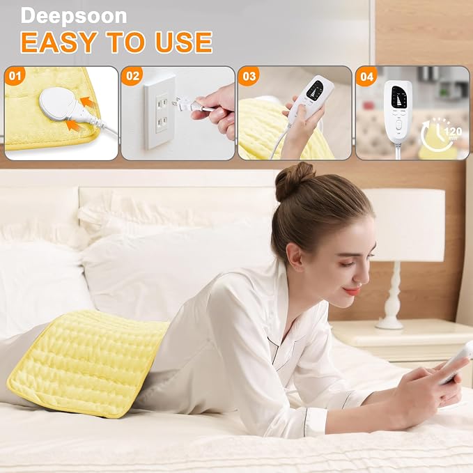 Deepsoon Heating Pad, Electric Heating Pads - Image 3
