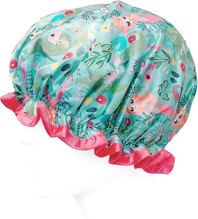 allydrew Reusable Women's Waterproof Shower Caps - Image 3