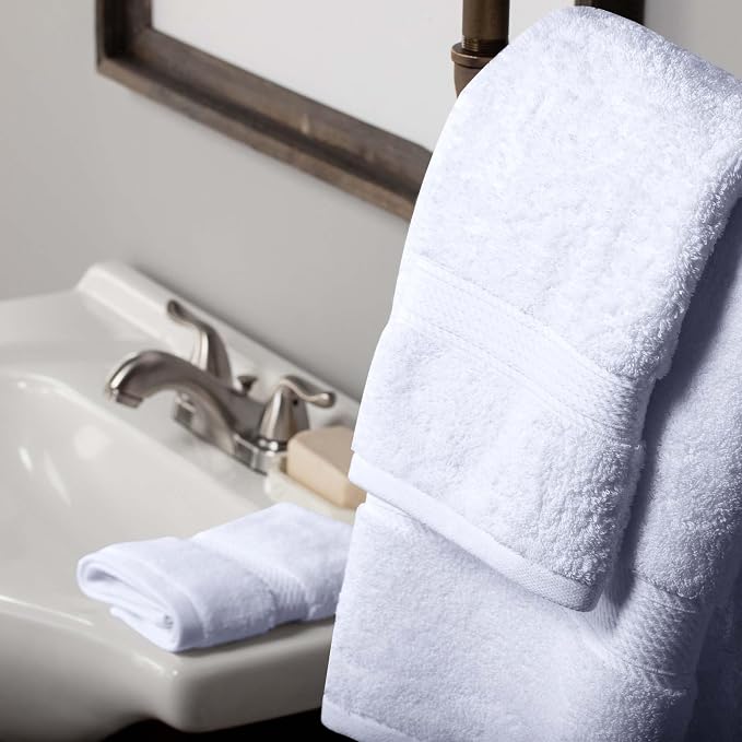 SUPERIOR Egyptian Cotton Pile 3 Piece Towel Set, Includes 1 Bath, 1 Hand - Image 6
