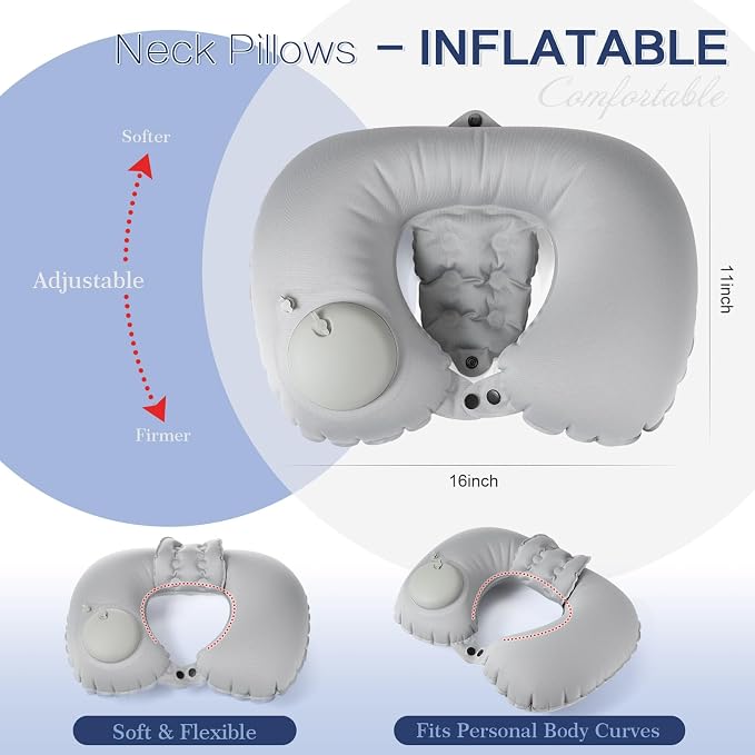 Colingmill 2 Pcs Inflatable Bath Pillows - Image 2