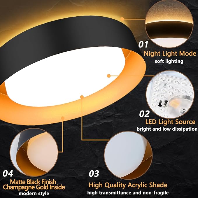 Bargeni Flush Mount Ceiling Light - Image 3