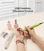MelodySusie Pen-Shaped Portable USB Nail Drill, PC120I 20000RPM Electric Nail - Image 7