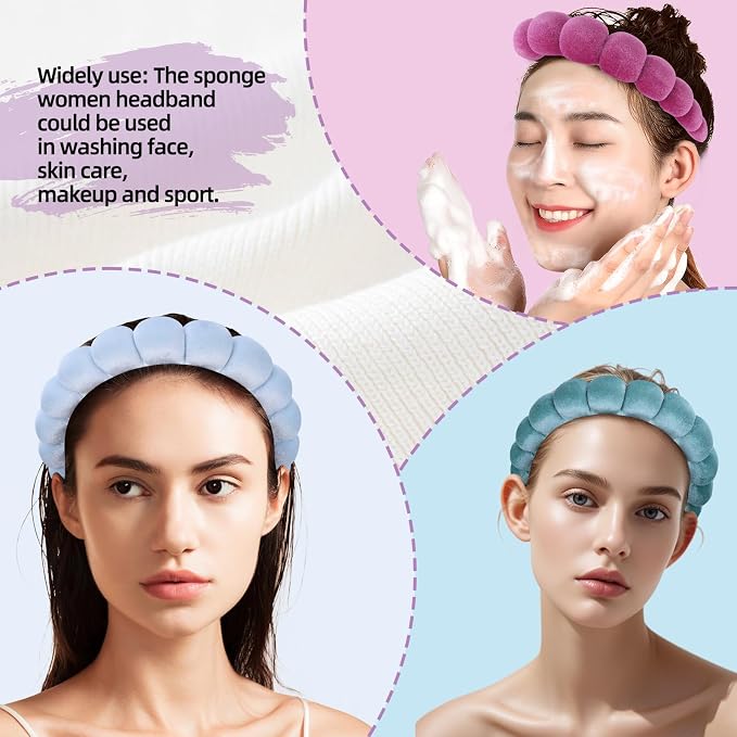 10 Pcs Velvet Cloth Spa Headbands - Image 5