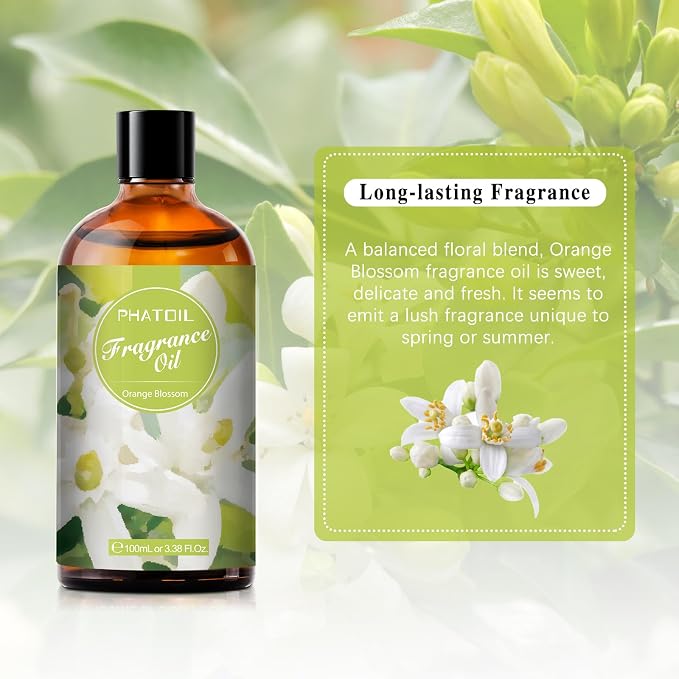 PHATOIL 3.38FL.OZ Orange Blossom Fragrance Oils - Image 6