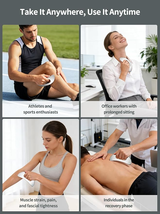 2-in-1 Stainless Steel Gua Sha Massage Tool Set, Muscle Scraper & IASTM Tools - Image 7