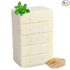 SSA Spearmint & Bran Scented Natural Soap Bars, 3.5oz Moisturizing Triple by SimpleScentsAustralia