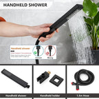 Midanya Shower System with Tub Spout, Bathtub Shower Faucet Set with Square - Image 8