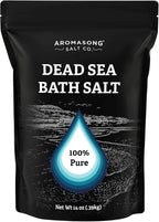 Aromasong Dead Sea Salt Bath Soak 14 OZ Pack – 100% Natural Dead Sea Salts by Aromasong