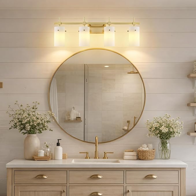 SOLFART Bathroom Light Fixtures, 4 Light Vanity Lights - Image 3