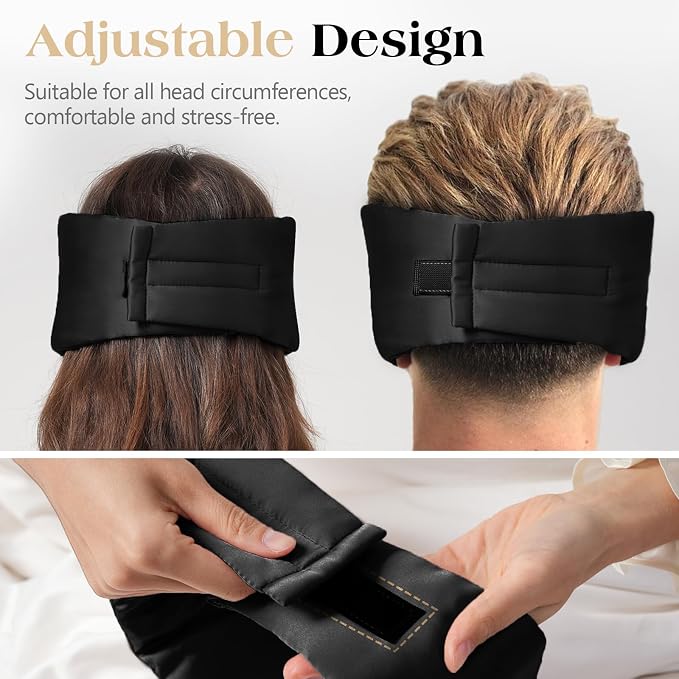 100% Mulberry Silk Sleep Mask, Comfortable Soft - Image 4