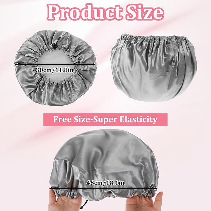 1 Pc Reusable Shower Cap for Women, Hair Cap for Short Hair - Image 3