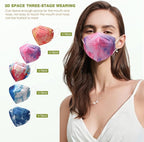 Wecolor KN95 Face Masks 50 Pack 5-Ply Breathable Safety Respirator Cup Dust - Image 6