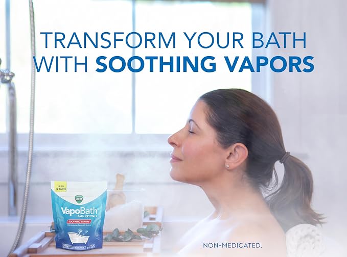 Vicks VapoBath, Bath Salts, Bath Bomb, Non-Medicated Bath Crystals, Comforting - Image 2
