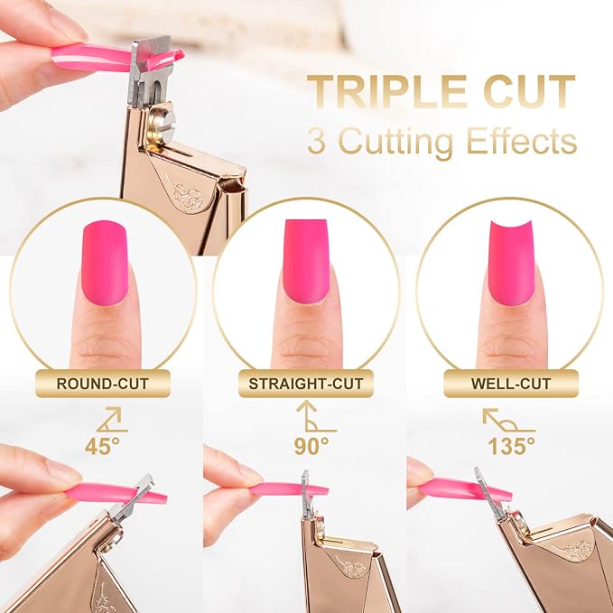 Nail Clippers for Acrylic Nails, Sharp Blade Nail Manicure Nail Tips Clipper - Image 2