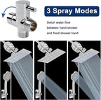 NearMoon Filtered Shower Head, High Pressure 8″Square, 5 settings Handheld Rain - Image 2