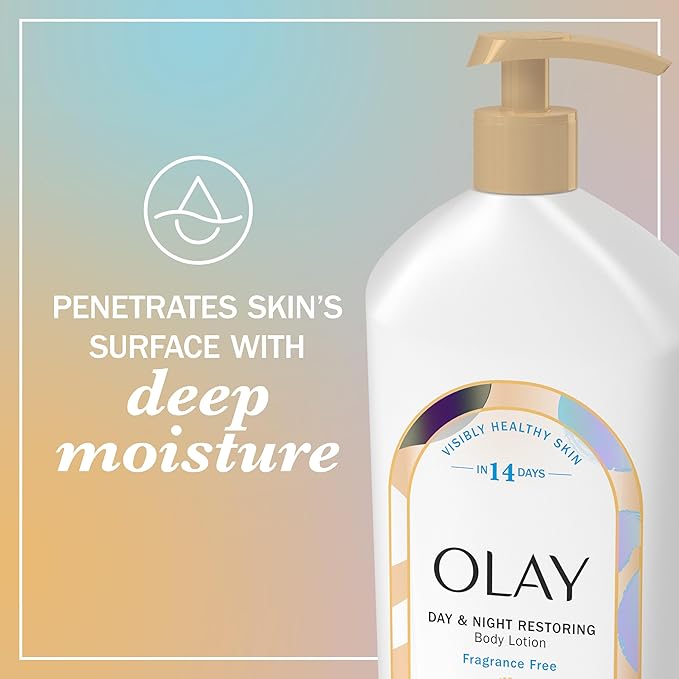 Olay Body Lotion for Women, Day & Night Restoring, 24hr Moisturizing & Deep - Image 5