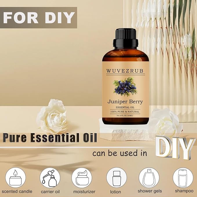 Juniper Berry Essential Oils, 120ML Pure and Natural Essential Oil - Image 3